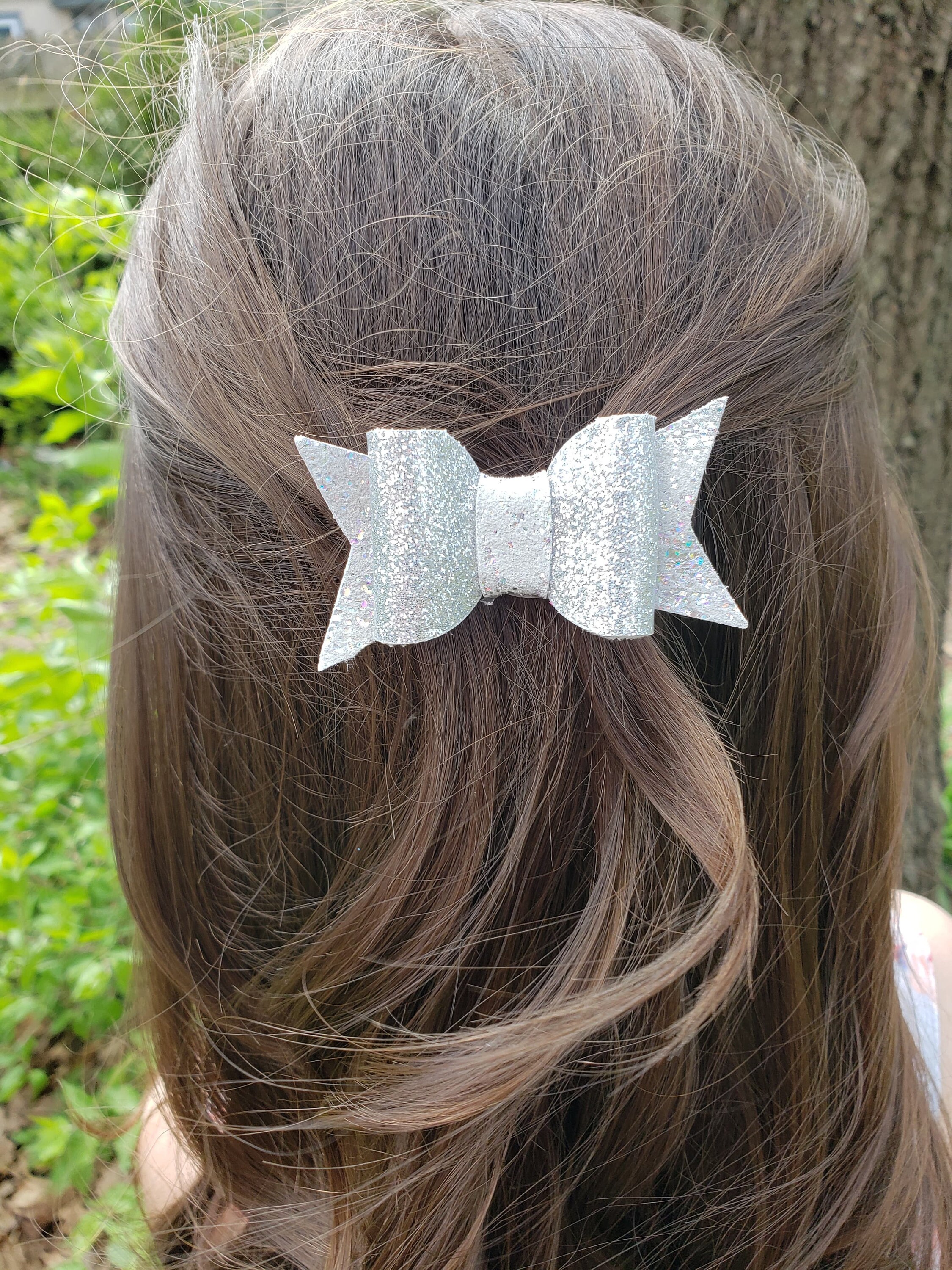 leather baby bows
