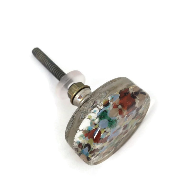Flat Glass Mixed Color Knob