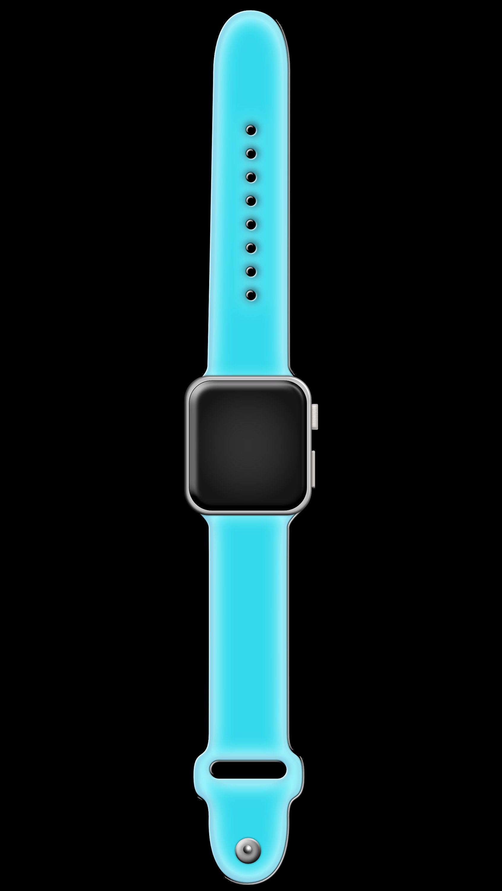 Black Digital Apple Watch Sticker Etsy