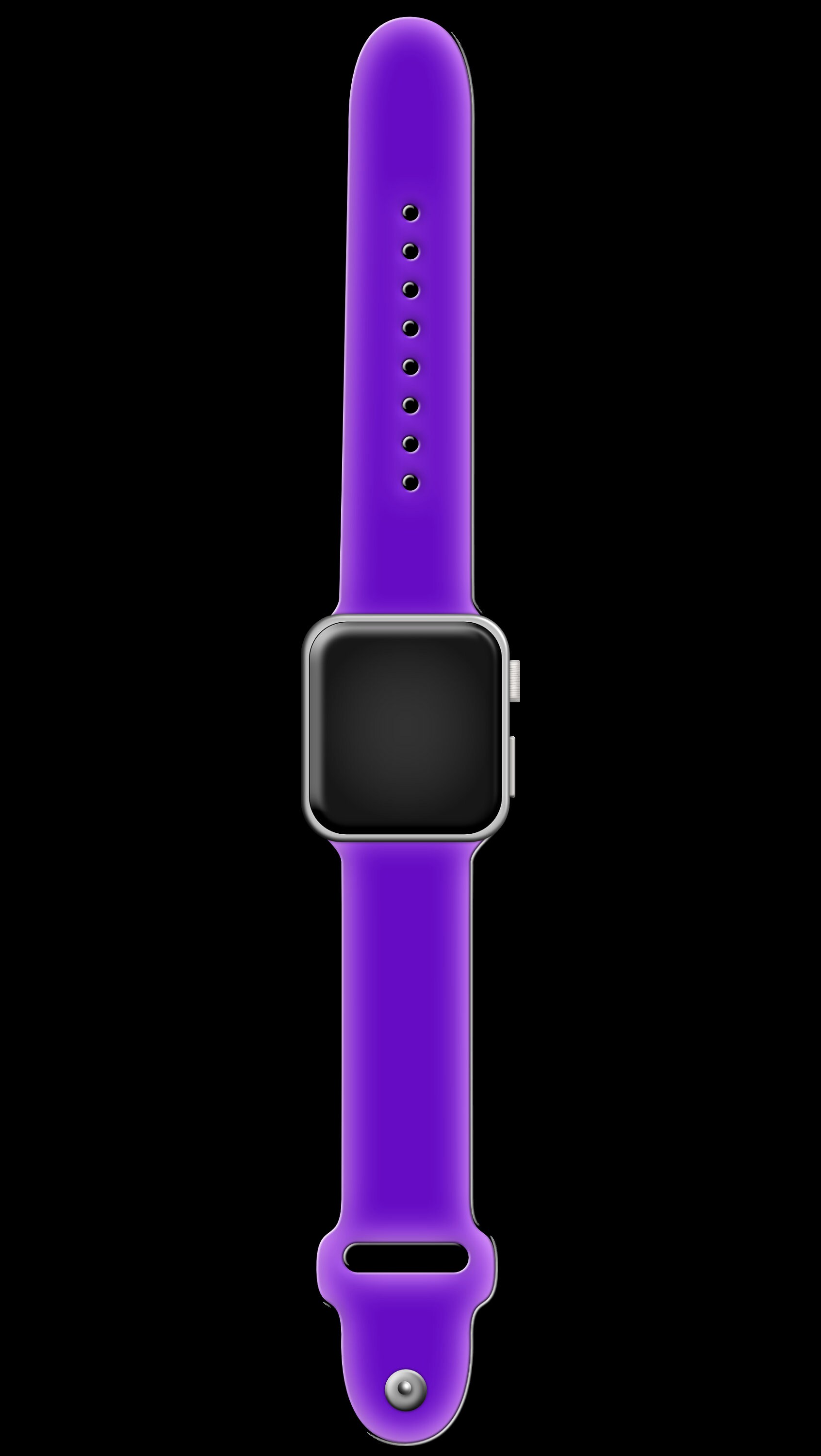 Black Digital Apple Watch Sticker Etsy