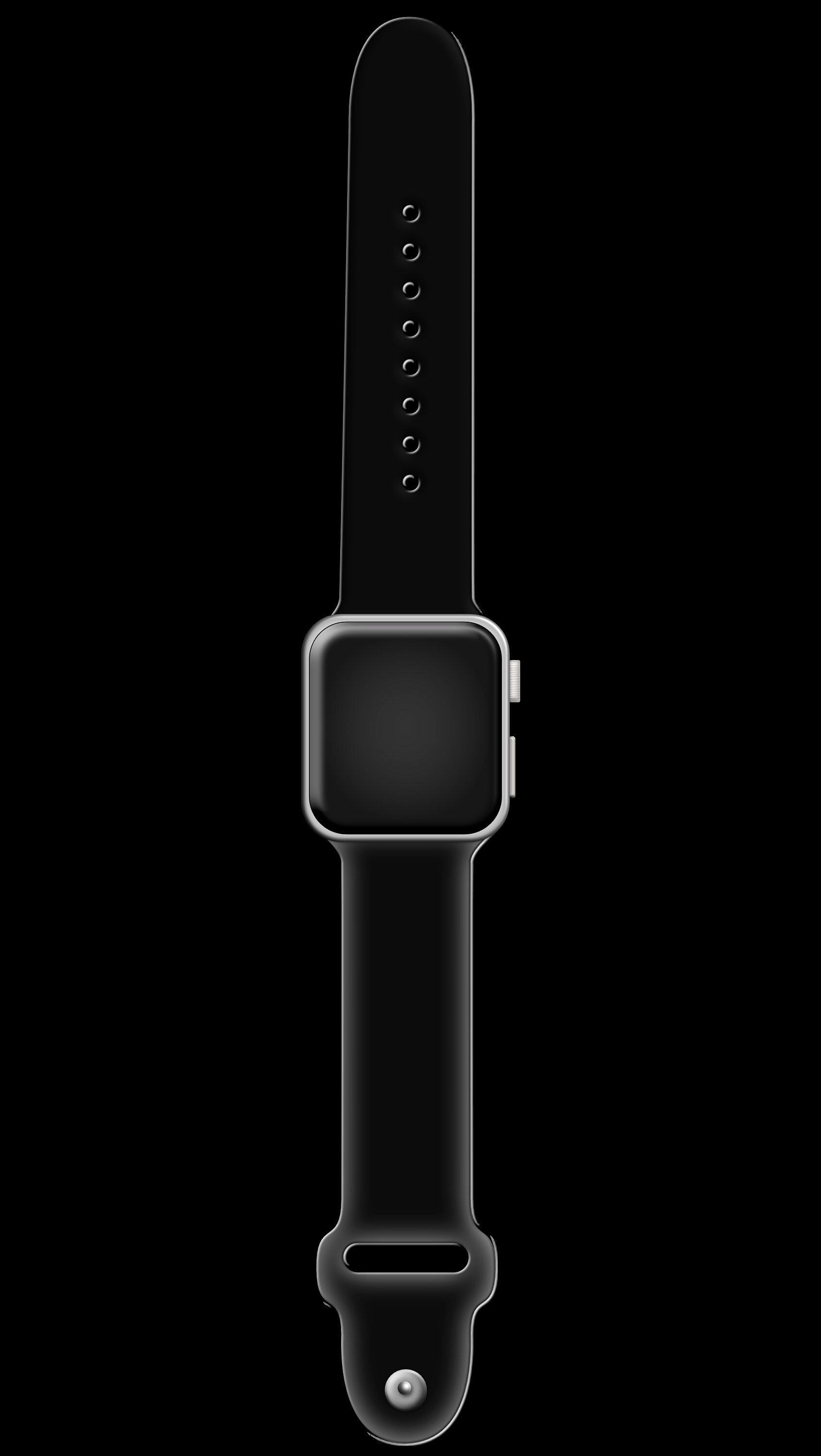 Black Digital Apple Watch Sticker Etsy