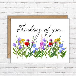 Thinking of you Karten - 10er Set - Innen blanko