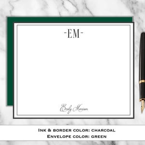 Papeterie personnalisée - Cartes de correspondance et enveloppes - Lot de 10