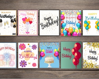 Birthday Card Assortment #2 - Set of 10 or 20