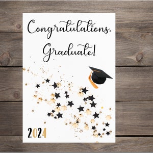 Carte de remise des diplômes - Félicitations, diplômé !