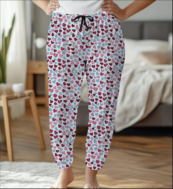 Produktbild von Pyjama Hosen Damen Baumwolle Haushose Damen Schlafhose