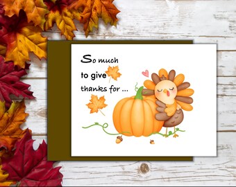 Thanksgiving-kaarten - Zoveel om voor te bedanken: Set van 10