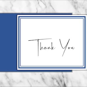 Thank You Cards - Set of 10 - Blank Inside