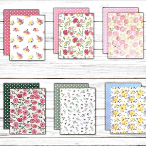 Porta carte regalo floreali - Set da 20