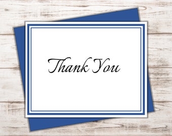 Thank You Cards - Set of 10 - Blank Inside