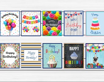 Assortiment de cartes d'anniversaire n°1 - Lot de 10 ou 20, cartes d'anniversaire en vrac, lot de cartes d'anniversaire, cartes d'anniversaire, lot de cartes d'anniversaire