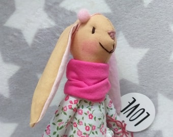 Liloudesign Handmade Rabbits Stuffed Animal Cuddly Toy Popular KIDS Gift