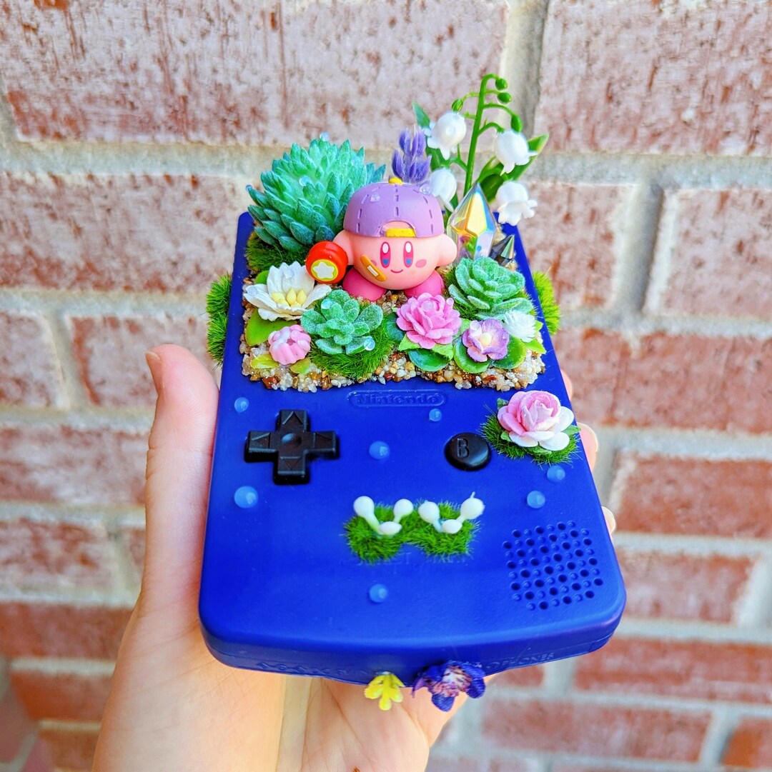 Yoyo Kirby Gameboy Color Terrarium Diorama Ready to Ship Etsy