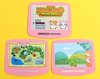 Hamtaro Retro Gameboy Advance Magnets
