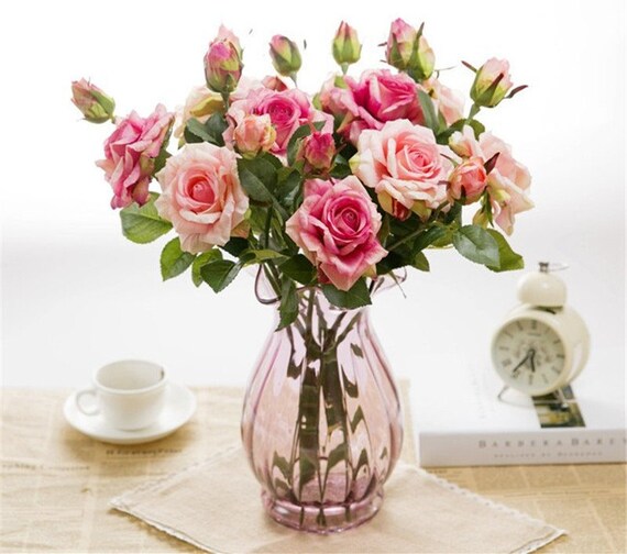 Artificial Flowers Real Touch1pcsrose Home Decoration Etsy
