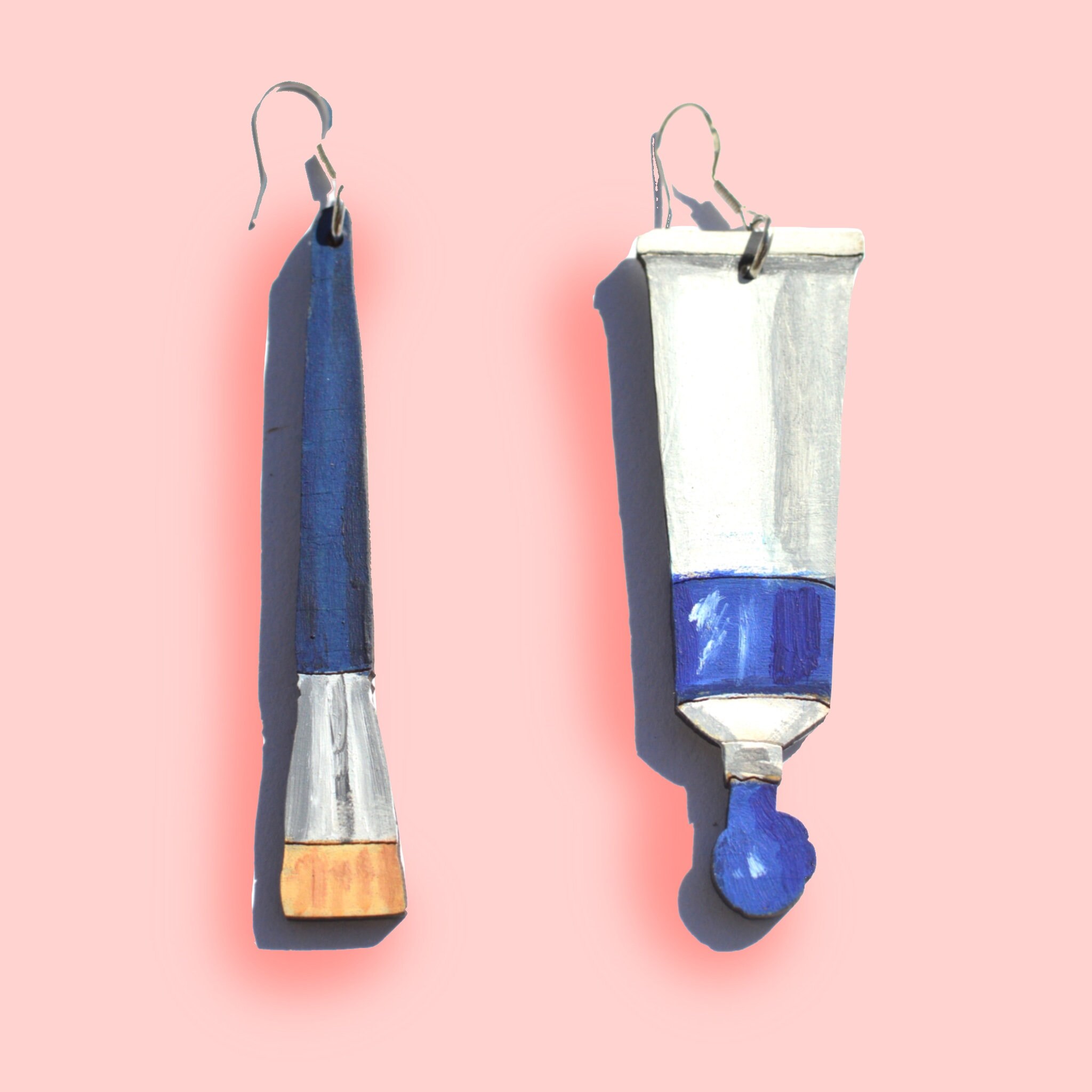 Paint brush and paint art set earrings mixed set earrings Etsy