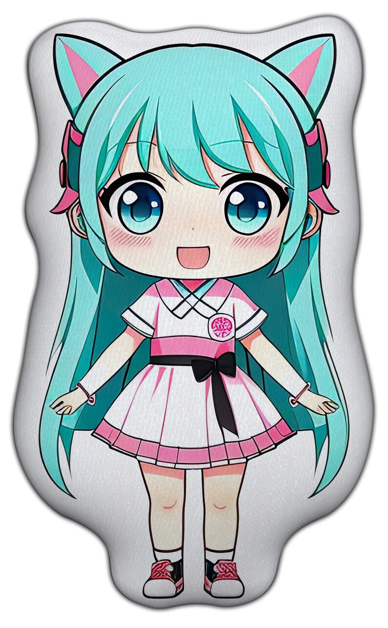 Cute Hatsune Miku Plush Toy Personalized Short Plush Anime Pillow A