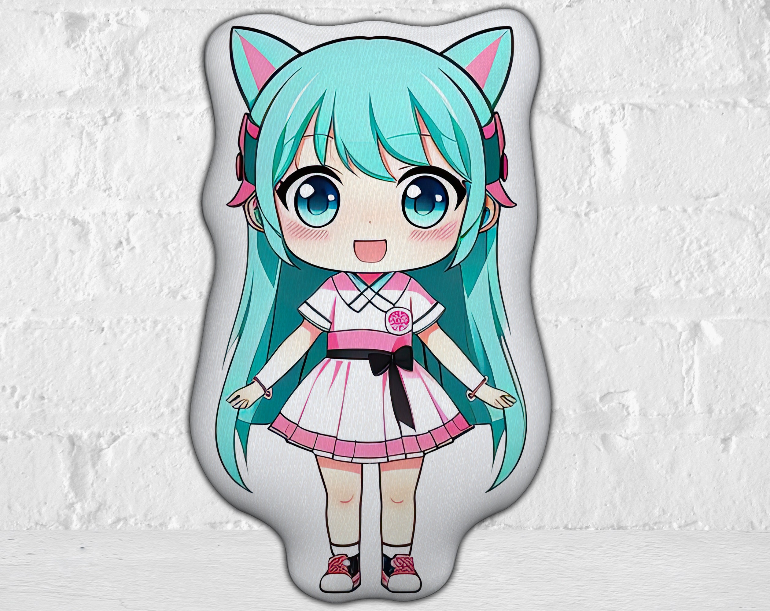 Kawaii Hatsune Miku Plush Toy Super Cute Anime Peripheral 20Cm Cartoon  Stuffed High-Value Girl Heart