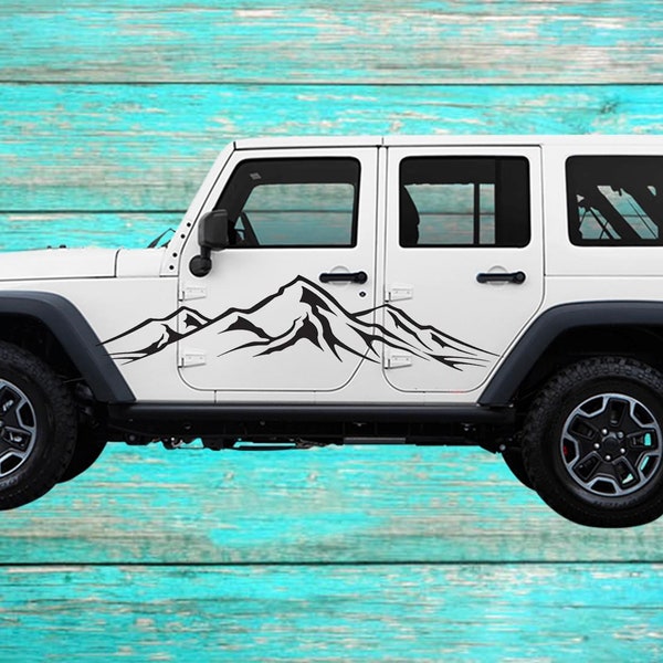 Jeep Side Panel Decals Etsy