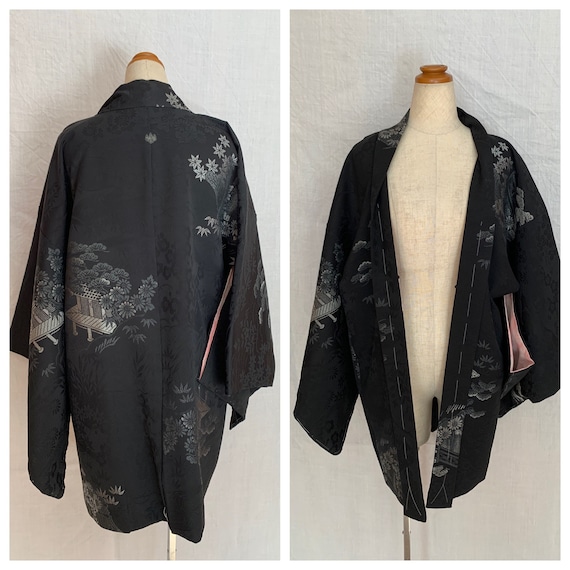 Black and silver haori dress jacket
