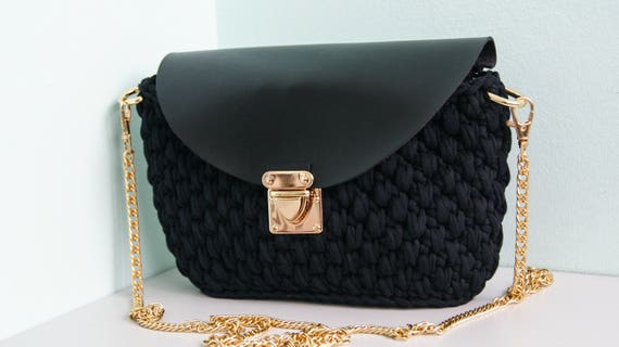 black mini crossbody purse