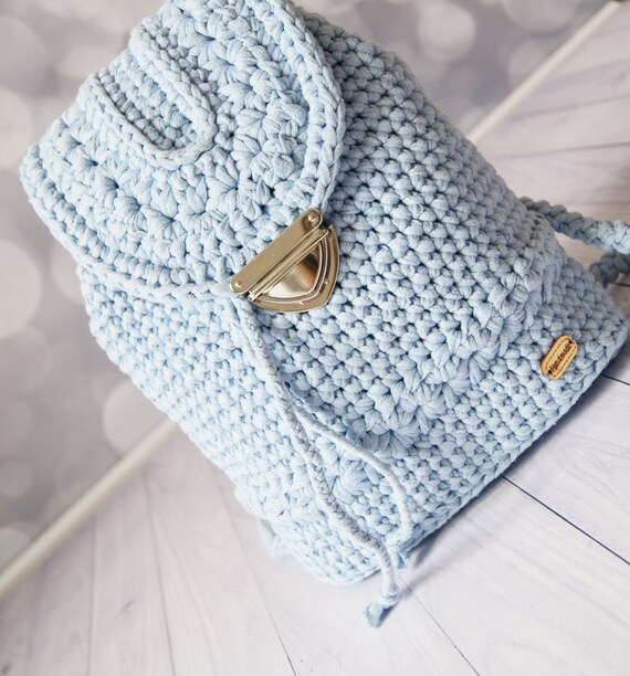 crochet backpack purse