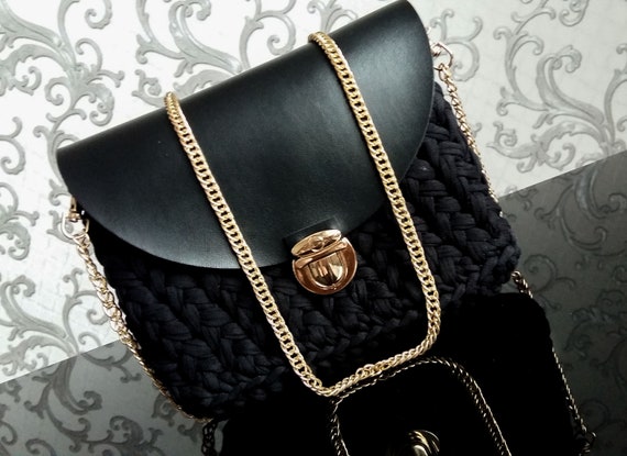 black cross body designer bag