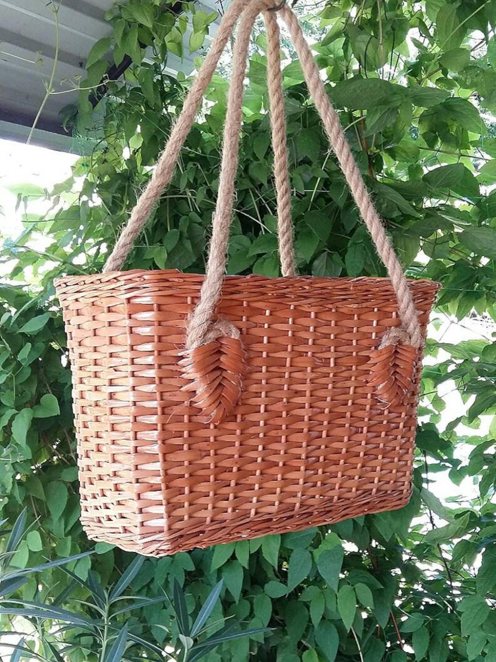 Wicker Handbag France Market Basket Bag for Women Etsy