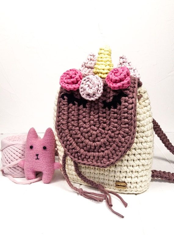 crochet unicorn backpack pattern