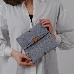 Minimalist Classic Felt Wallet with Coin Pocket