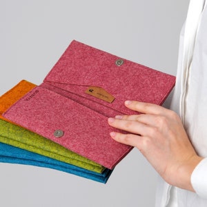 Minimalist Classic Felt Wallet with Coin Pocket