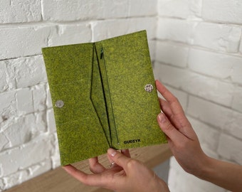 Minimalist Classic Felt Wallet with Coin Pocket