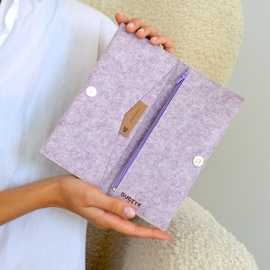 Monedero de fieltro clásico minimalista con bolsillo para monedas