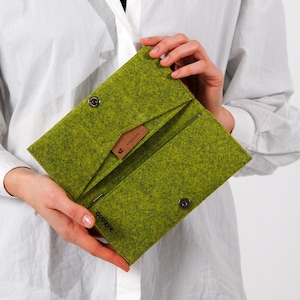 Minimalist Classic Felt Wallet with Coin Pocket