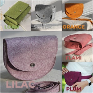 Cartera clásica minimalista de fieltro con bolsillo para monedas imagen 9