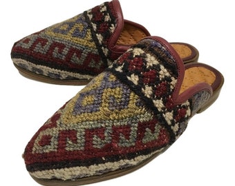 kilim slippers