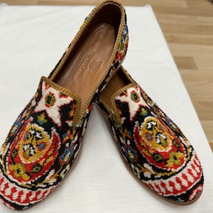 Velvet Loafers 45-EU (12-US) Unique Shoes, Handmade Shoes, Gift Shoes, Bohemian Shoes for Man