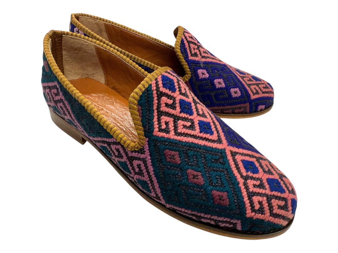 ハンドメイドローファー US-10 EU-43 スペシャルシューズ、ユニークな