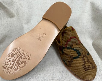 Handmade Loafers Us-9,5 Eu-42 Summer Shoes, Unique Shoes, Kilim Shoes, Comfort Loafers, Gift Shoes, Shoes for Men