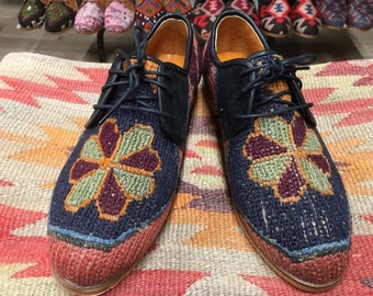 Tie Shoes 42-EU (9,5-US) Unique Shoes, Handmade Shoes, Gift Shoes, Oxford Shoes for man