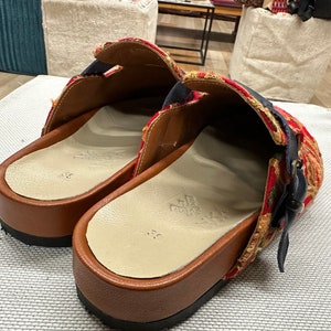 Handmade mules us-9 eu-39 emdroidered slippers image 5