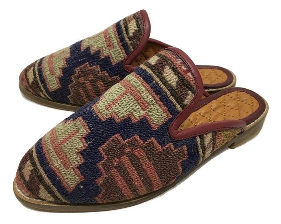 kilim slippers