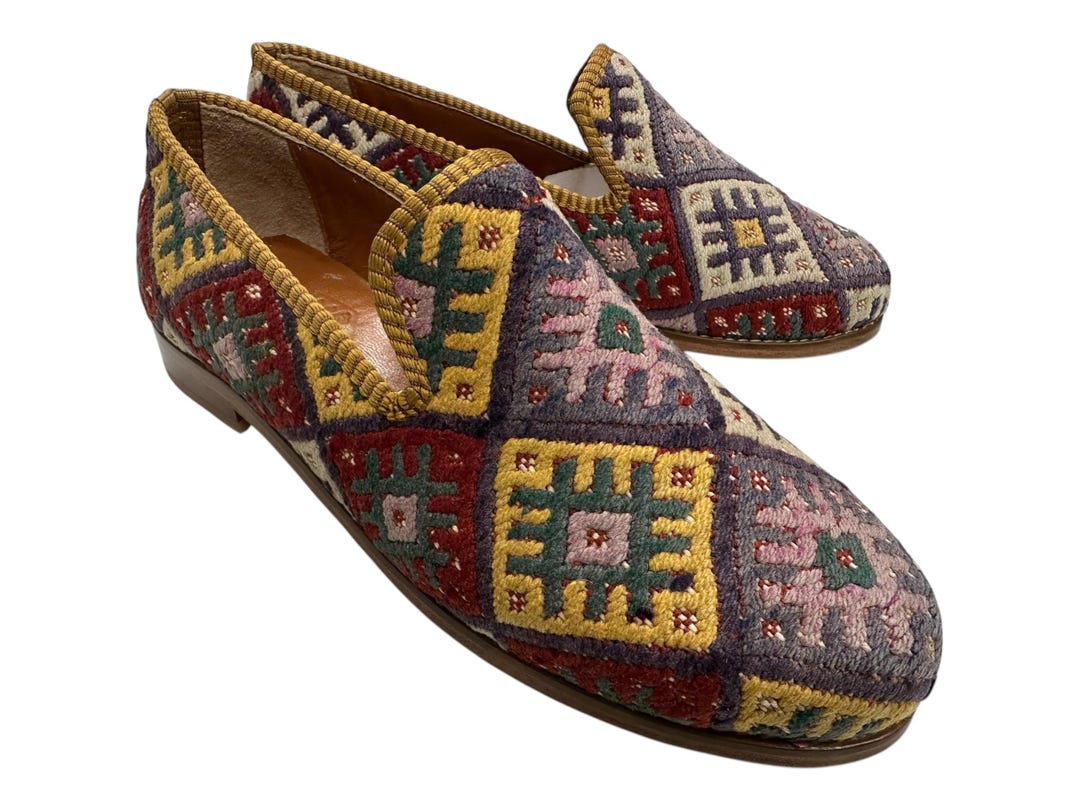 ハンドメイドローファー US-10 EU-43 スペシャルシューズ、ユニークな