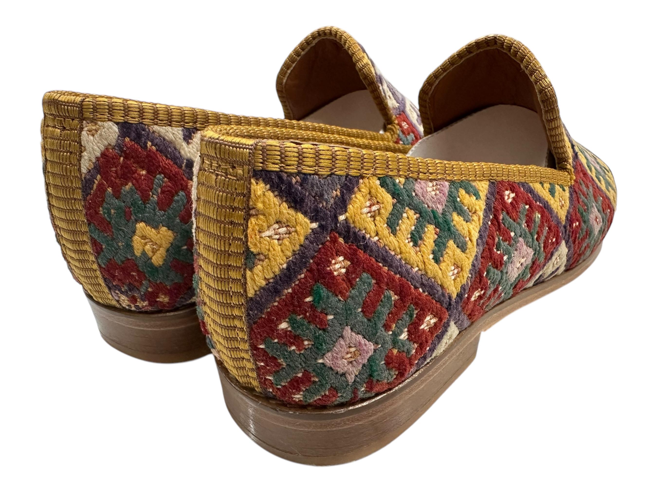 ハンドメイドローファー US-10 EU-43 スペシャルシューズ、ユニークな