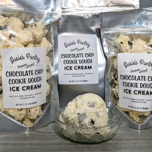 Freeze Dried Chocolate Chip Cookie Dough (Large Sizes)
