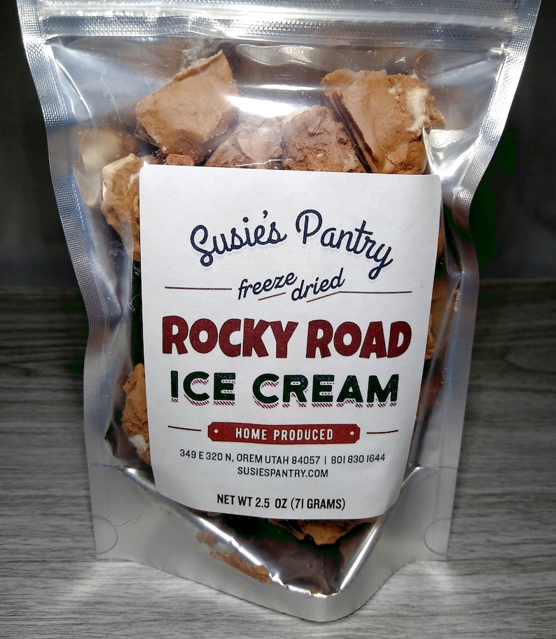 Freeze Dried Rocky Road Ice Cream Etsy