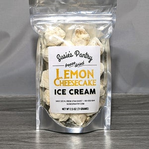Freeze Dried Lemon Cheesecake Ice Cream (Small Sizes)