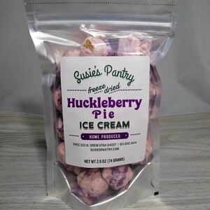 Freeze Dried Huckleberry Pie Ice Cream (small sizes) Bild 5