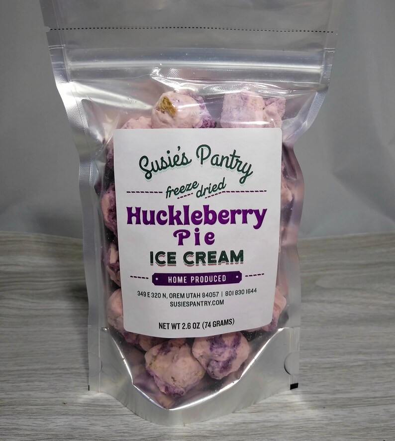 Freeze Dried Huckleberry Pie Ice Cream (small sizes) Bild 5