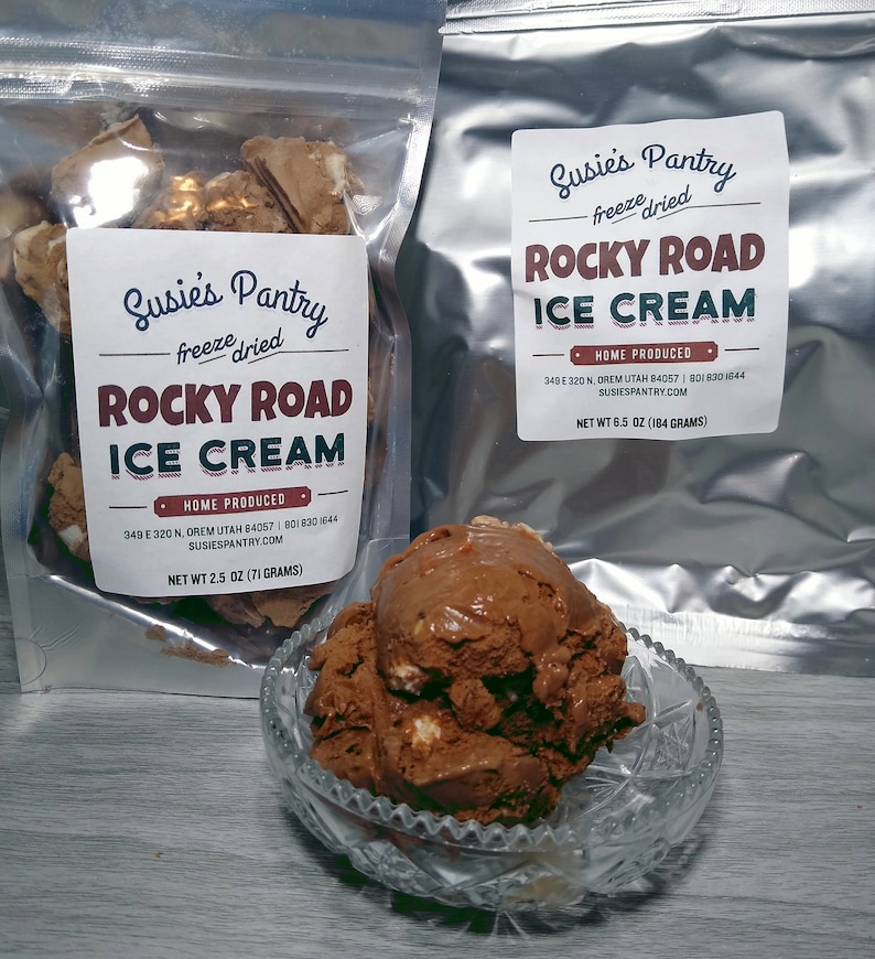 Freeze Dried Rocky Road Ice Cream Etsy